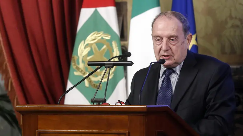 Vladimiro Zagrebelsky, già componente del CSM, in occasione dell'avvio del Corso straordinario "Le garanzie istituzionali di indipendenza della magistratura in Italia", alla Scuola Superiore di Magistratura, Palazzo Koch, Roma, 5 novembre 2019. ANSA/RICCARDO ANTIMIANI