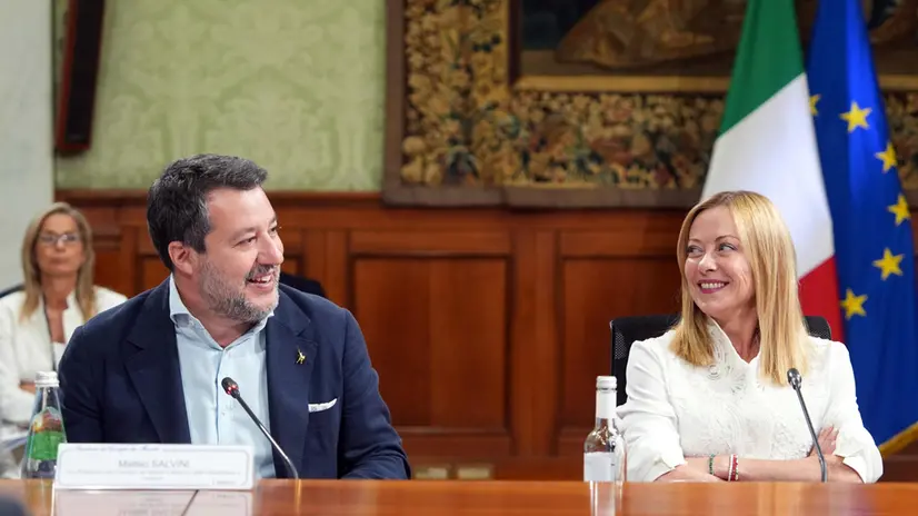 Meloni e Salvini al CIPESS sul ponte a Palazzo Chigi