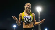 La campionessa italiana dopo la conquista del titolo nei 100 ostacoli