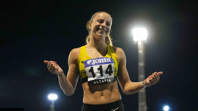 La campionessa italiana dopo la conquista del titolo nei 100 ostacoli