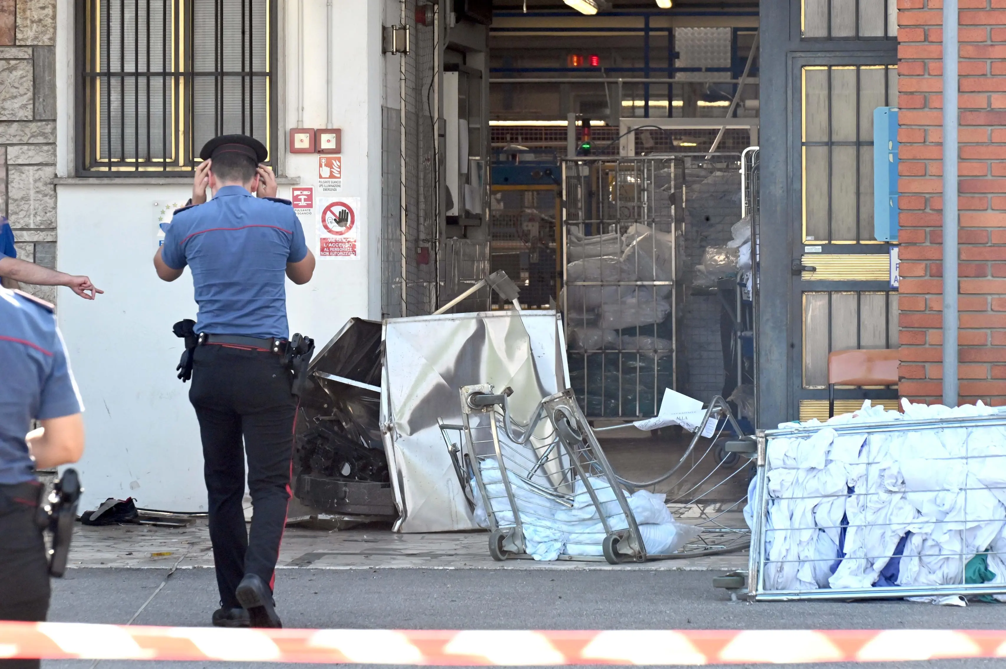 I soccorritori alla Servizi Italia di Travagliato