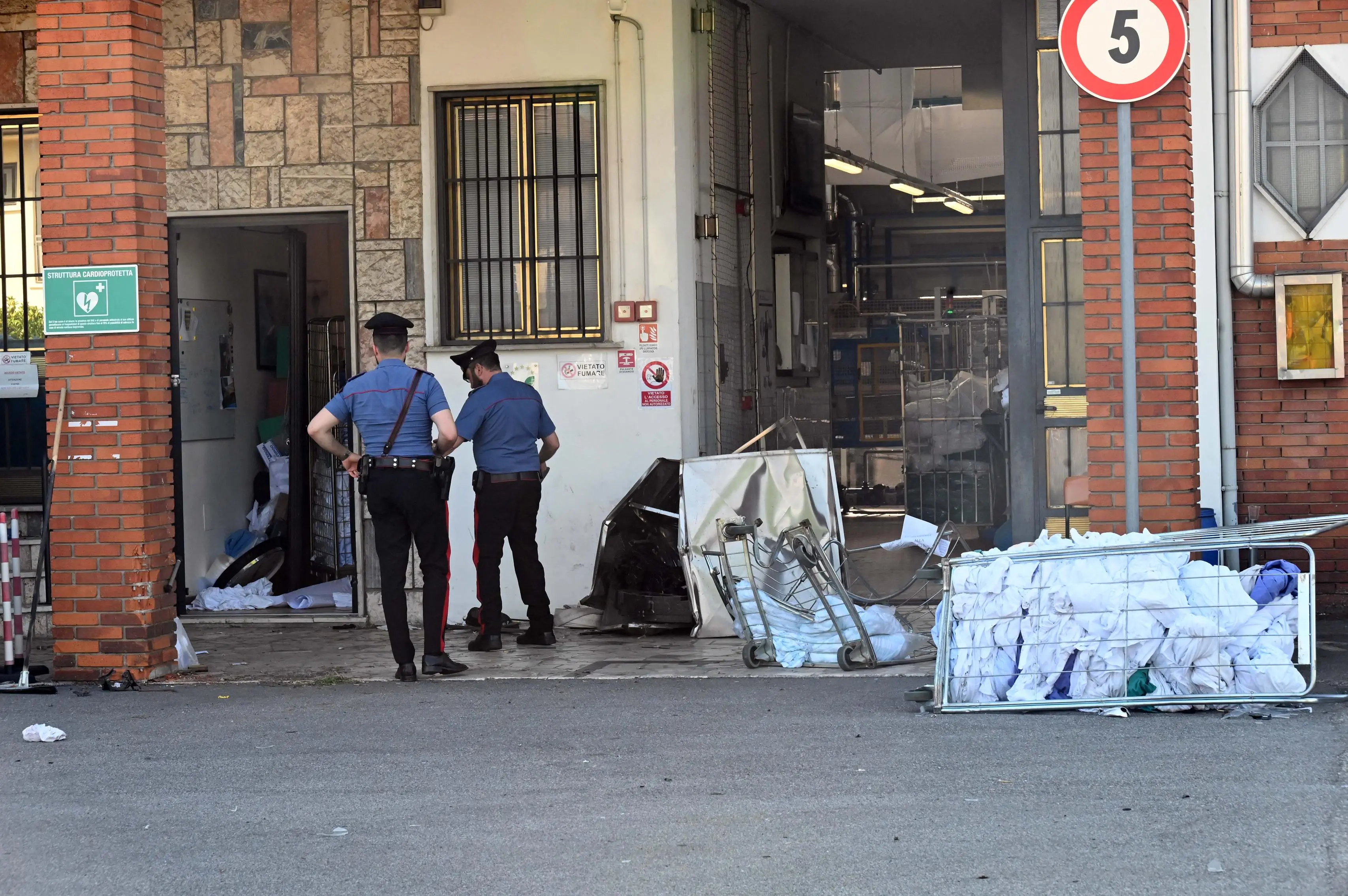 I soccorritori alla Servizi Italia di Travagliato
