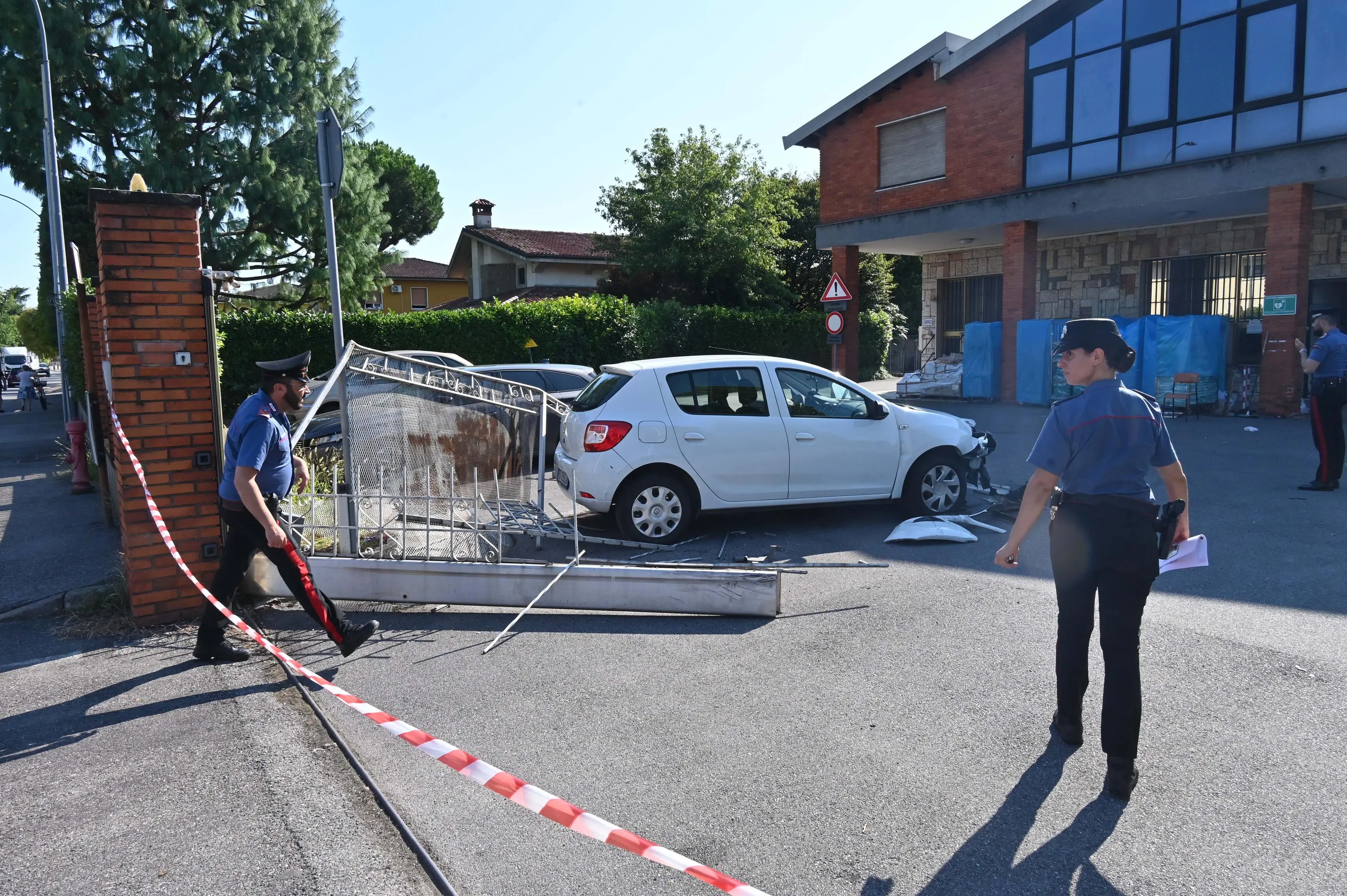 I soccorritori alla Servizi Italia di Travagliato