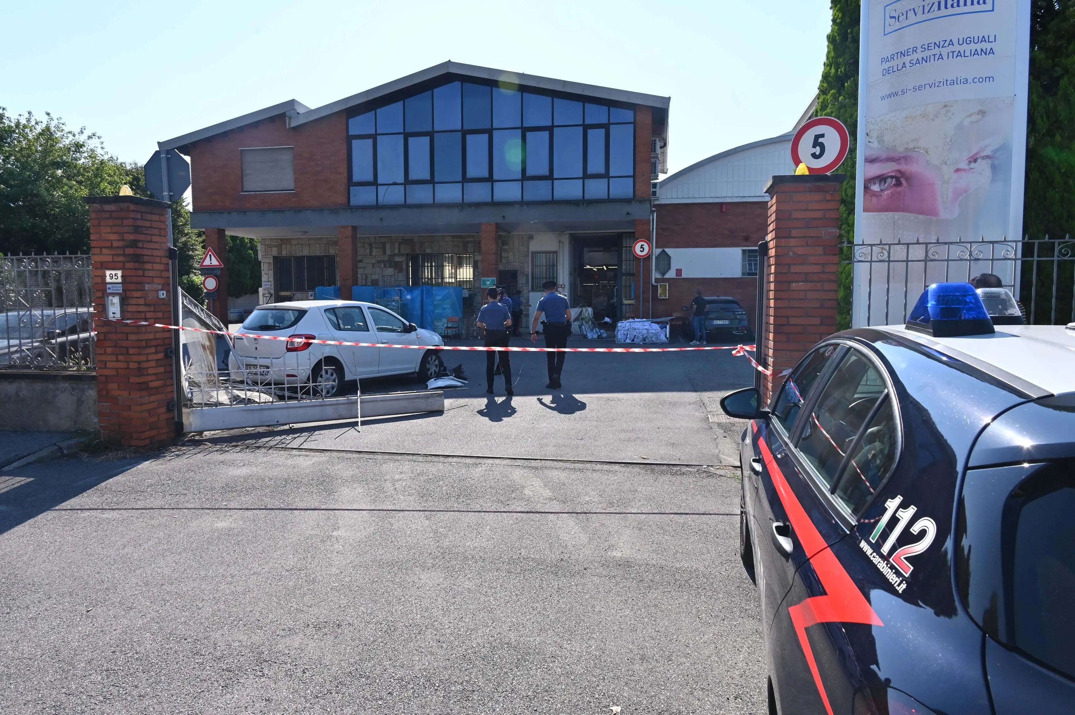 I soccorritori alla Servizi Italia di Travagliato