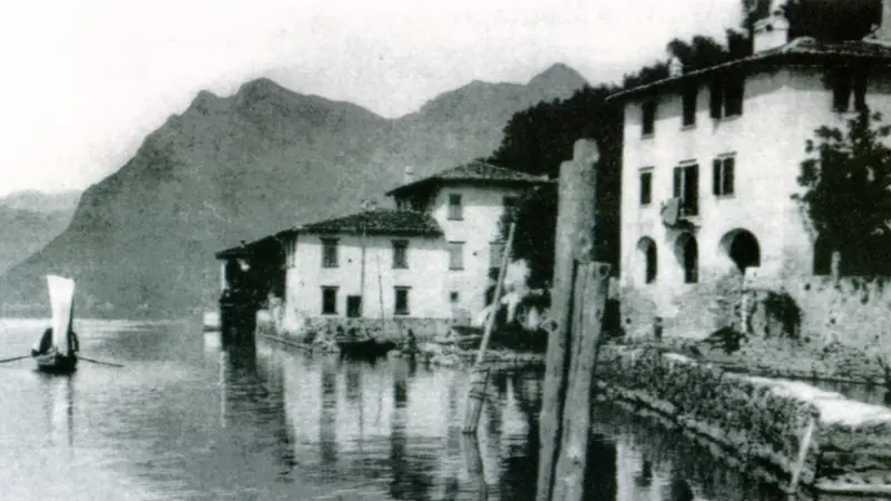 Una foto d'archivio del Porto di Saviano nel 1940 - © www.giornaledibrescia.it