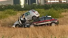 Le due auto fuoristrada a Desenzano