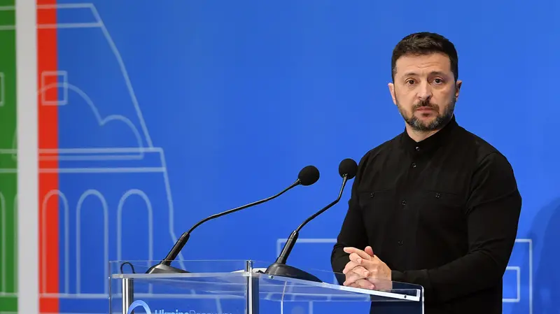 Il presidente ucraino Zelensky - Foto Ansa © www.giornaledibrescia.it