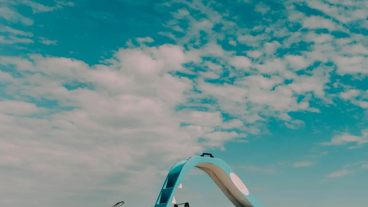 Un pedalò sulla riviera Adriatica