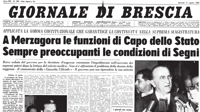 La prima pagina del GdB sull'argomento