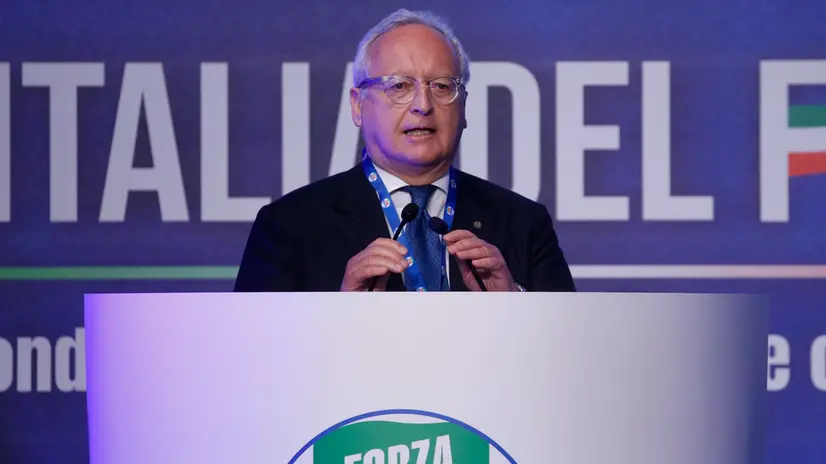 Maurizio Casasco, presidente Confapi, durante la prima giornata dell’assemblea di Forza Italia dal dal titolo “L’Italia del Futuro”, Roma 8 aprile 2022. ANSA/FABIO FRUSTACI
