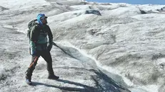 Paolo Colosio durante la ricerca - Foto Marco Tedesco