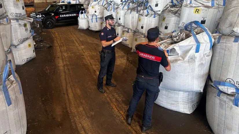 Le big bags rinvenute nella fonderia di Roncadelle