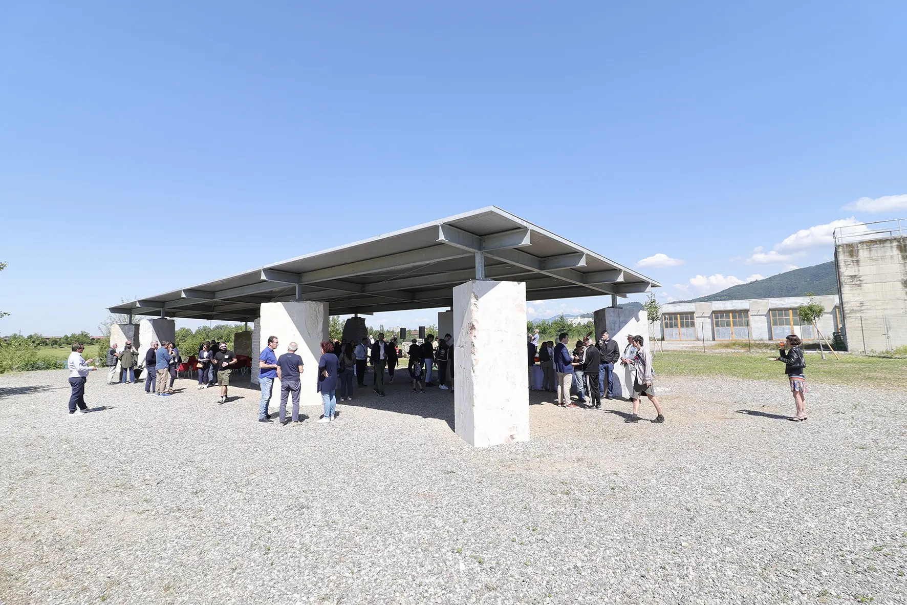 Il padiglione «Stones venue» al parco delle Cave