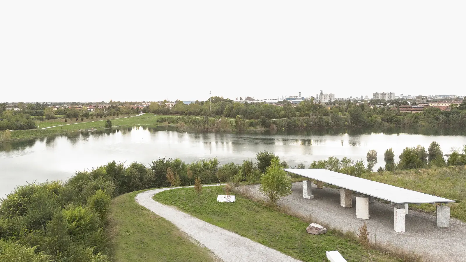 Il padiglione «Stones venue» al parco delle Cave
