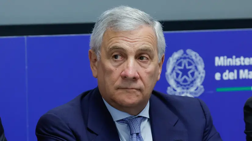Il ministro degli Affari Esteri Antonio Tajani al ministero delle Imprese e del Made in Italy durante la riunione drl Comitato attrazione investimenti esteri, Roma, 29 Luglio 2025. ANSA/GIUSEPPE LAMI