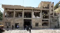 epa12207996 A damaged building at Evin Prison after recent Israeli airstrikes, in Tehran, Iran, 01 July 2025. Iran's judiciary stated that at least 71 people were killed in Israeli airstrikes on Evin Prison, which occurred on 23 June 2025. This incident took place during the 12-day Iran-Israel conflict, which started on 13 June. A US-mediated ceasefire between Iran and Israel was announced on 24 June. EPA/ABEDIN TAHERKENAREH