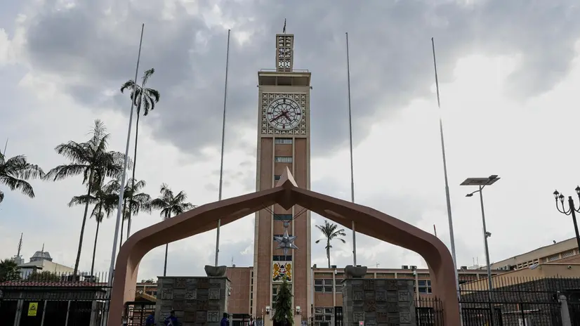 epa11649380 General view of the Kenyan Parliament building during an ongoing impeachment motion against Kenyan Deputy President Rigathi Gachagua who appeared before members of parliament to defend himself against his impeachment motion before the Parliament, where he appeared in person at the Parliament building in Nairobi, Kenya, 08 October 2024. Gachagua is accused of Tribalism, Corruption, Nepotism, Unjust and unexplained enrichment among other accusations that have led Members of Parliament to table a motion to impeach him. The accusations come two years after he took office after being elected in the general elections as the Deputy President alongside President William Ruto. EPA/DANIEL IRUNGU
