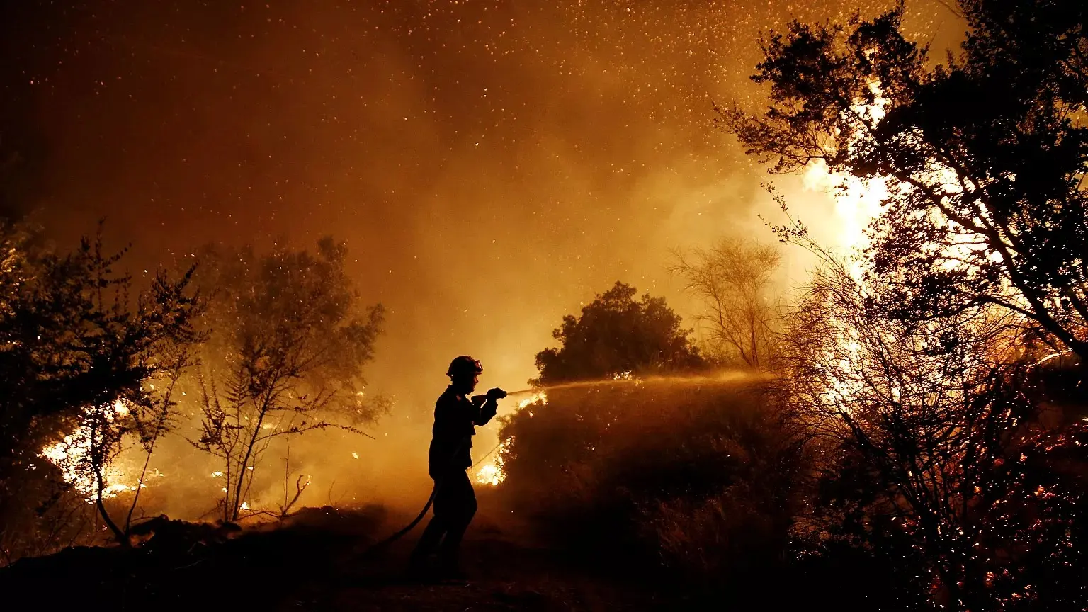 L'incendio a Zante
