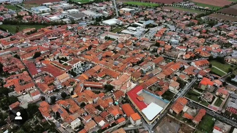 Una veduta dall'alto di Rudiano - © www.giornaledibrescia.it