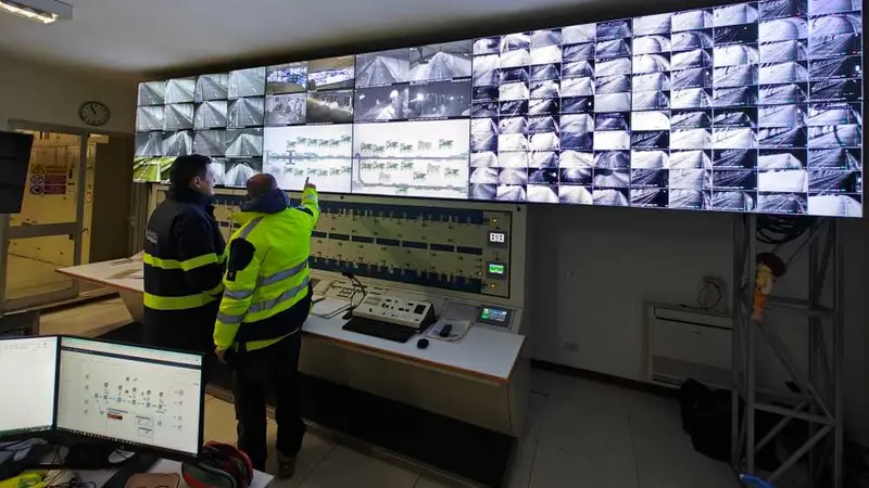 Una sala di controllo gallerie - Foto www.ansfisa.gov.it