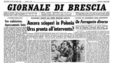 La prima pagina del GdB dell'agosto 1980