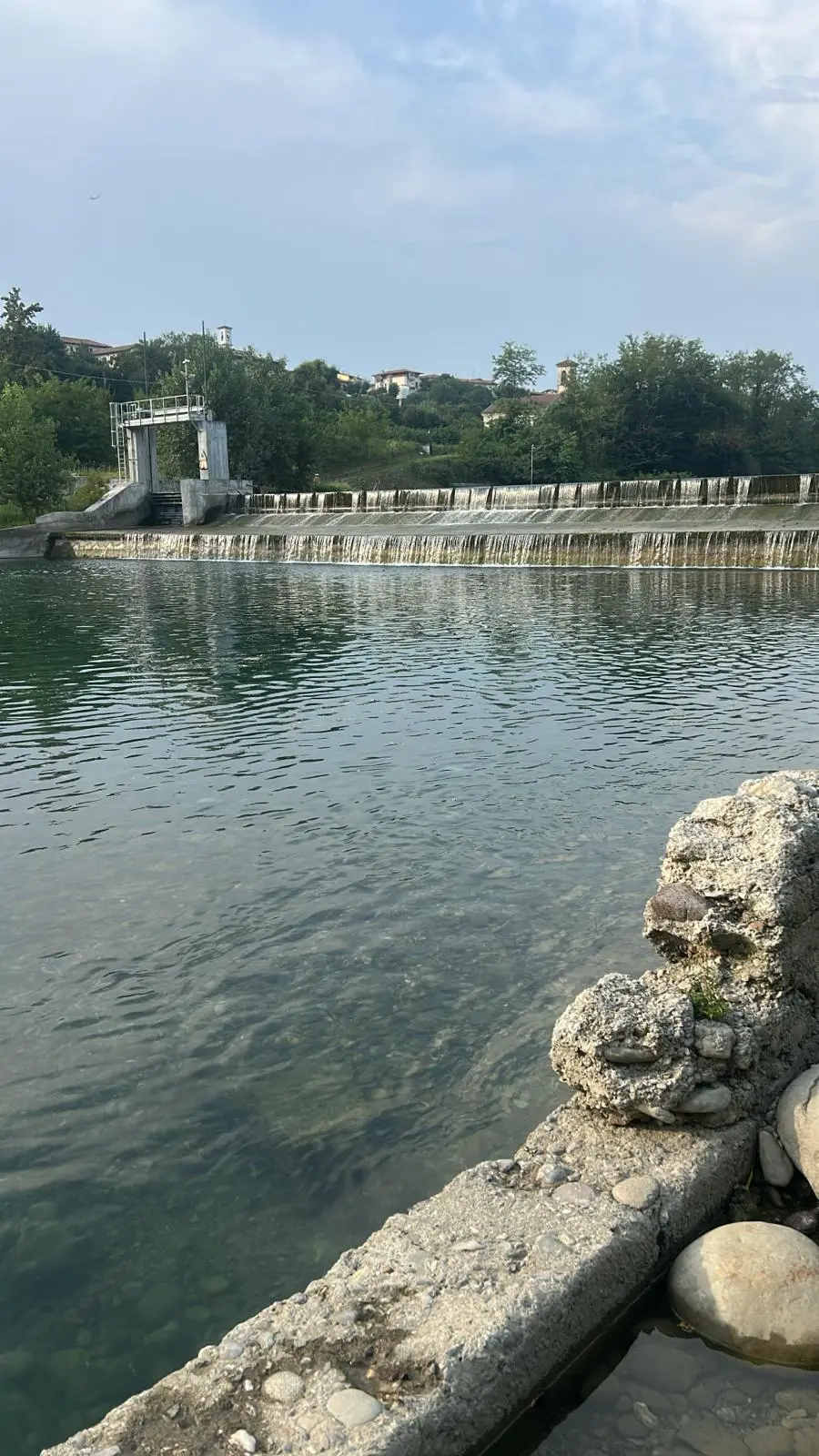 L'intervento lungo l'Oglio a Palazzolo