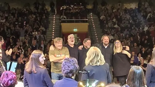 Bandafaber e i Nomadi in un concerto al Politeama di Manerbio