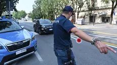 Pattuglie della Polizia di Stato in città