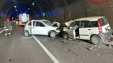 Il frontale in galleria
