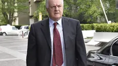 Stefano Dolcetta arriva nella sede di Confindustria dove il presidente designato Vincenzo Boccia presenta la squadra di presidenza al Consiglio Generale, Roma, 28 aprile 2016. ANSA/ GIORGIO ONORATI