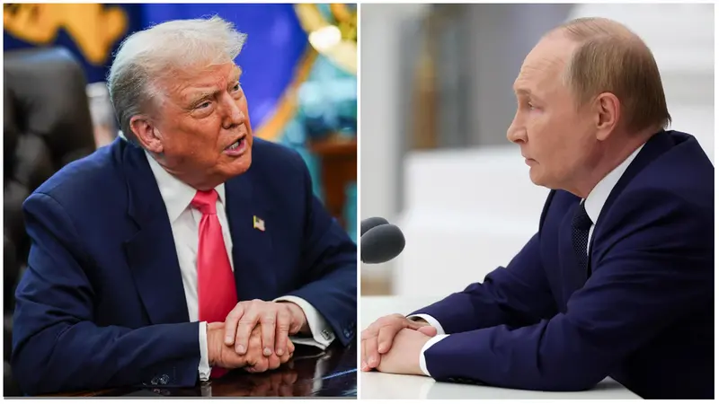 Donald Trump e Vladimir Putin - Ansa © www.giornaledibrescia.it