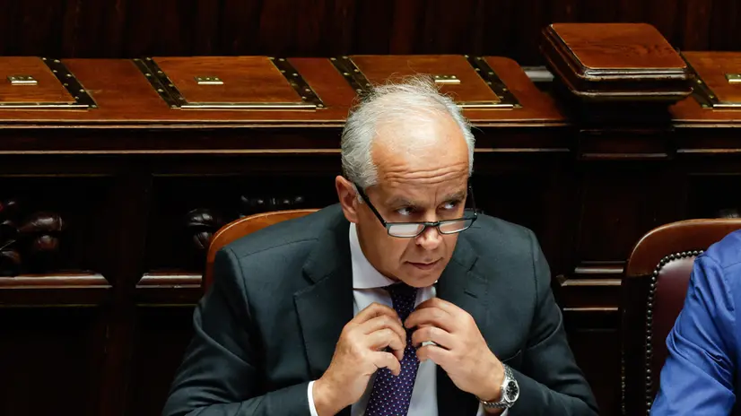 Il ministro dell'Interno Matteo Piantedosi alla Camera durante il Question time, Roma, 25 Giugno 2025. ANSA/GIUSEPPE LAMI