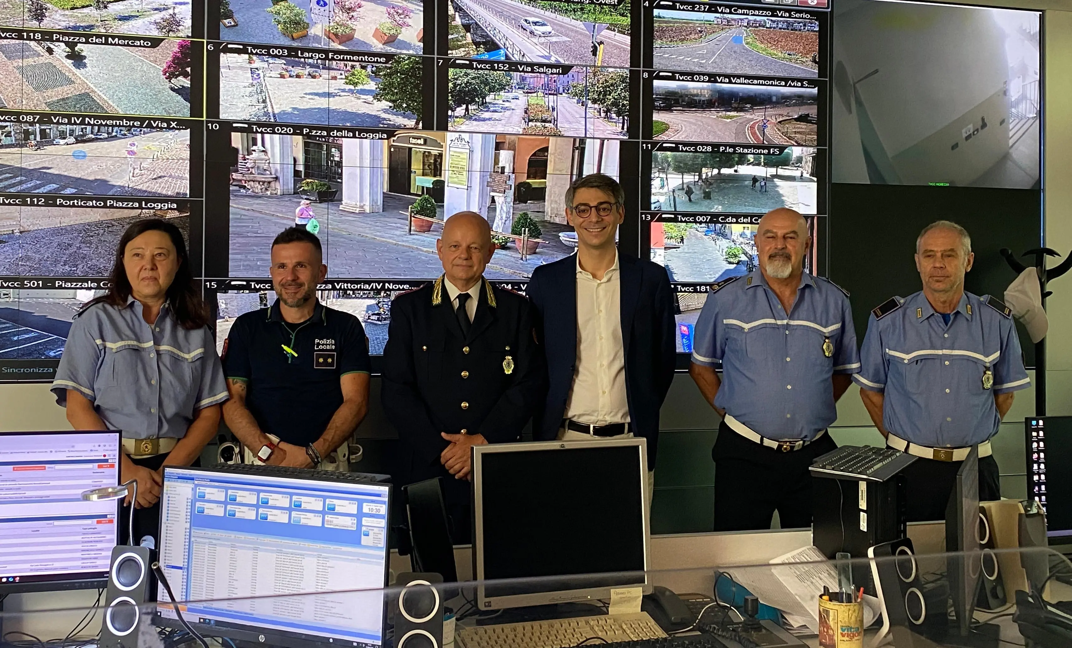 Al Comando della Locale e alla centrale operativa di Metro Brescia