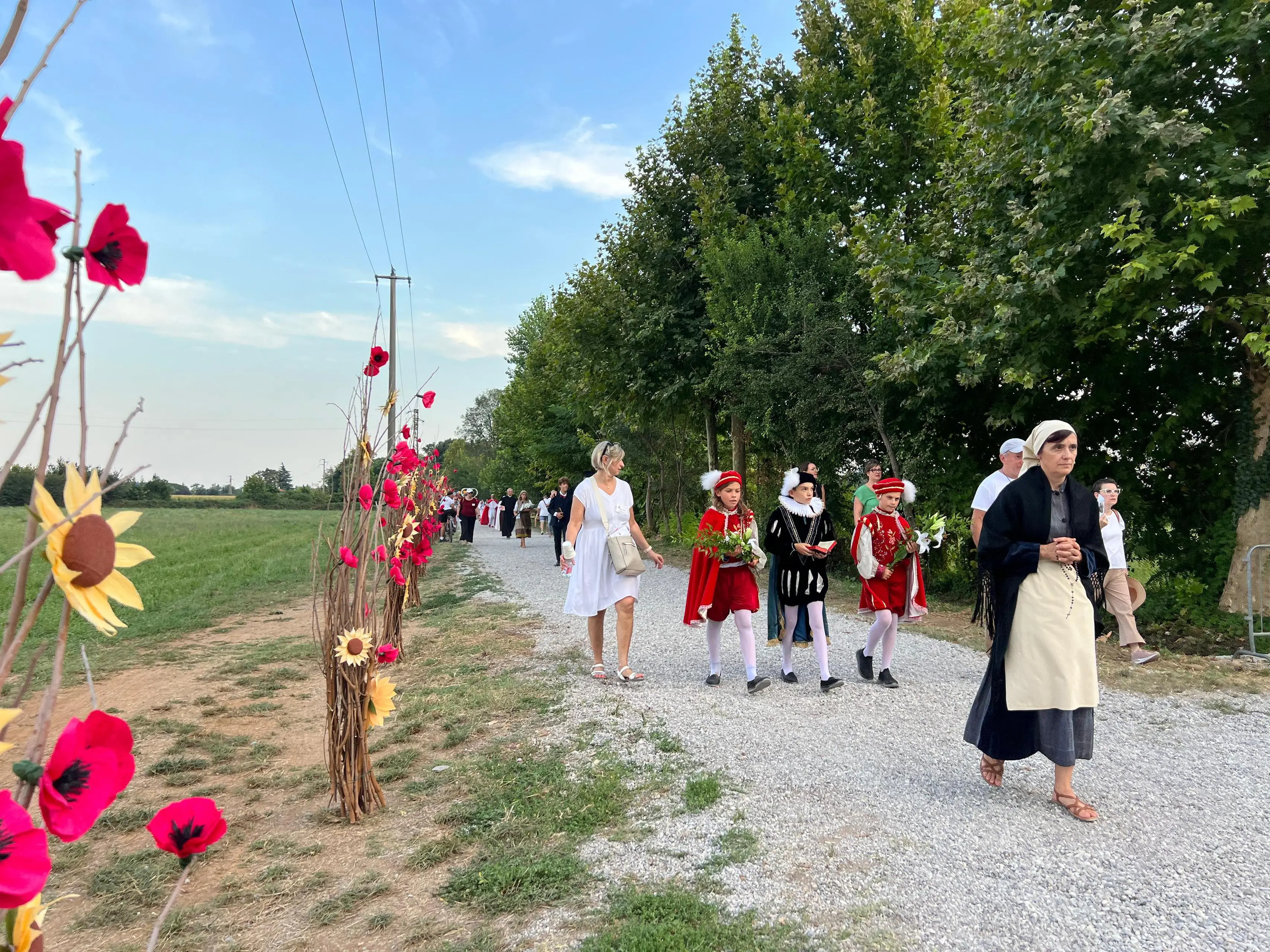 Feste quinquennali di Ciliverghe: la sfilata dei figuranti