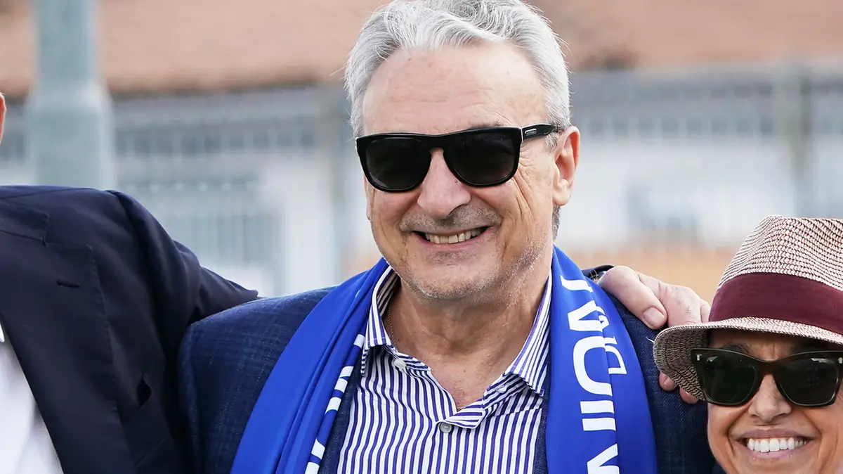 Il presidente dell'Union Brescia Giuseppe Pasini - Foto New Reporter © www.giornaledibrescia.it