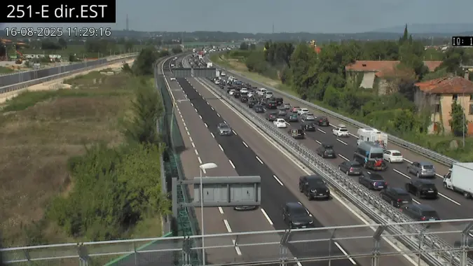 Il traffico in autostrada A4