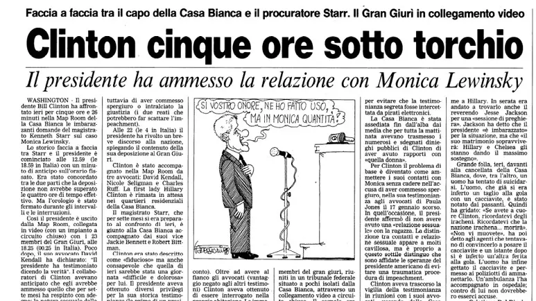 La prima pagina del GdB del 18 agosto 1998 © www.giornaledibrescia.it