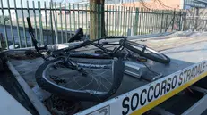 Un uomo è deceduto dopo essere stato travolto da un mezzo pesante mentre era in sella alla sua bicicletta sulla sp121 all’incrocio con la Padana Superiore a Cernusco sul Naviglio. 03 Febbraio 2025. ANSA/ANDREA CANALI