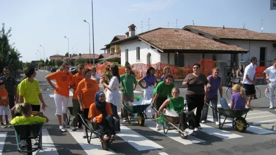 Le quattro contrade che si sfidano - © www.giornaledibrescia.it