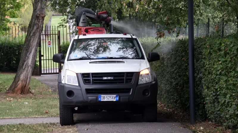 Un intervento di disinfestazione - © www.giornaledibrescia.it