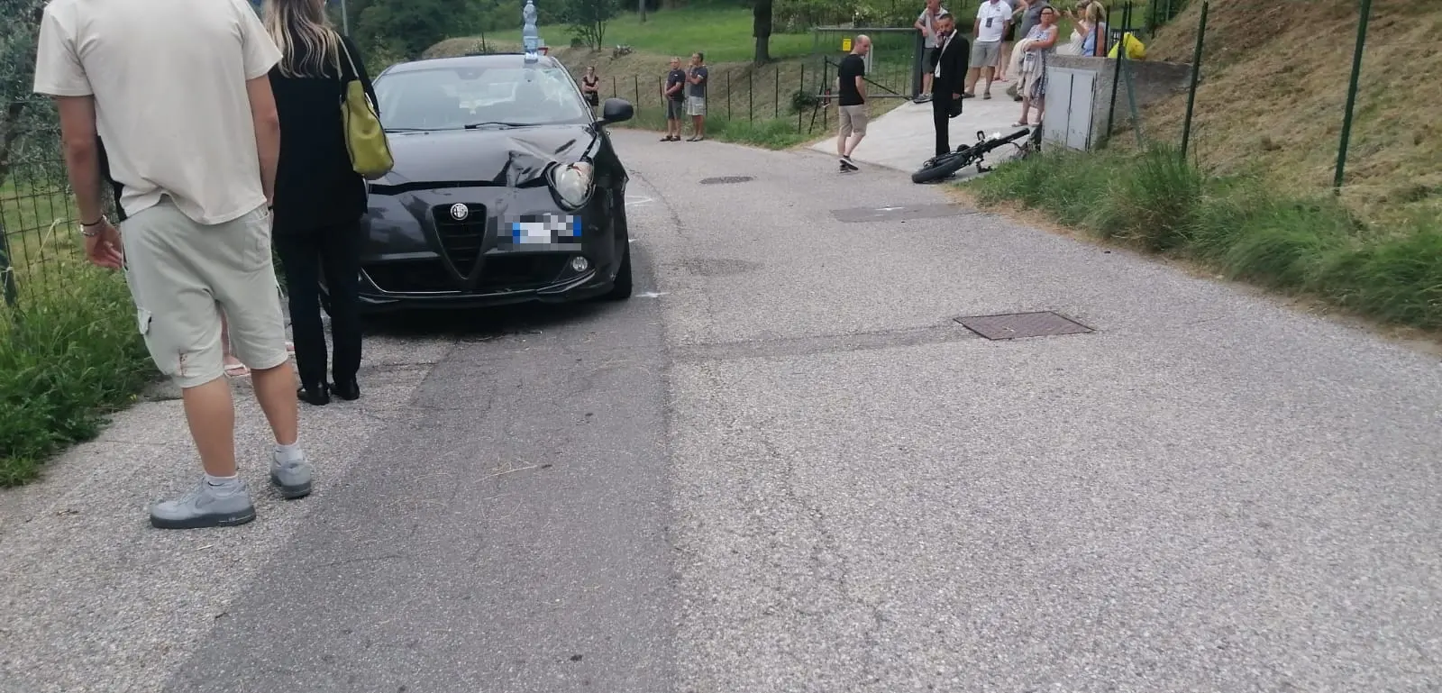 L'incidente a Gargnano