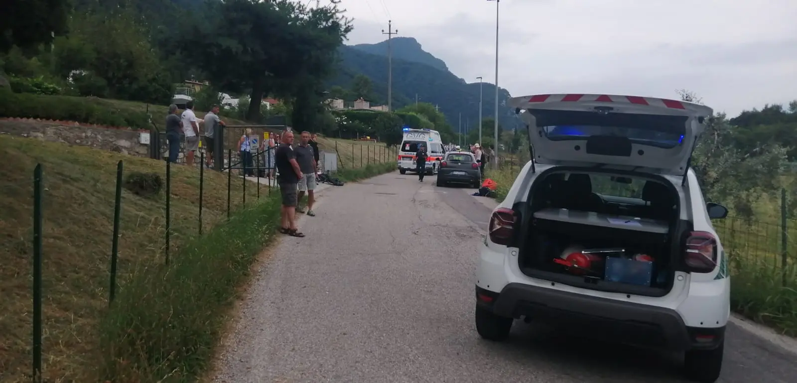 L'incidente a Gargnano