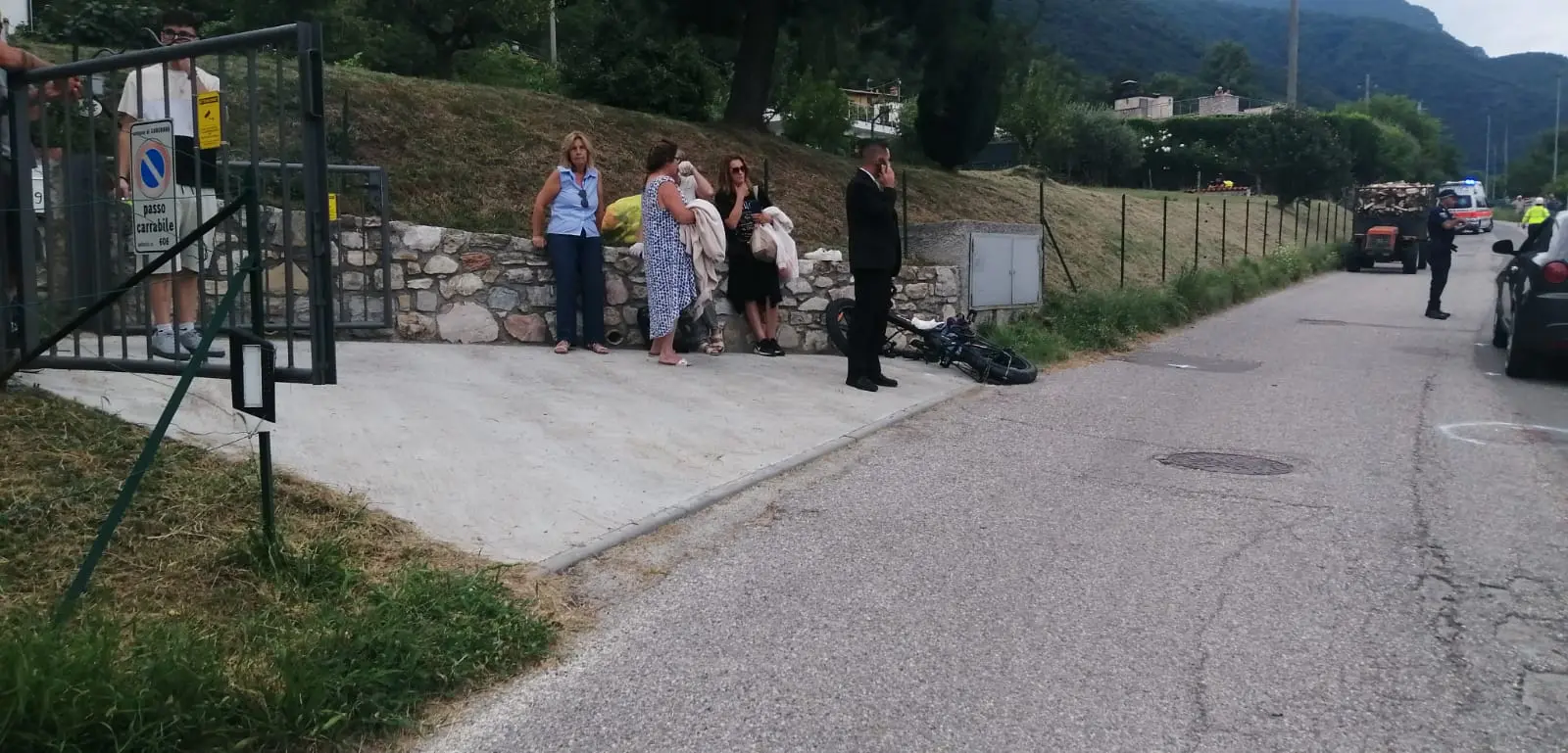 L'incidente a Gargnano