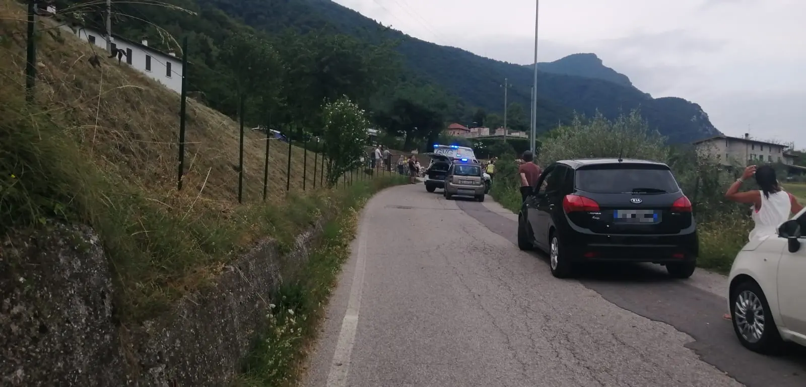 L'incidente a Gargnano