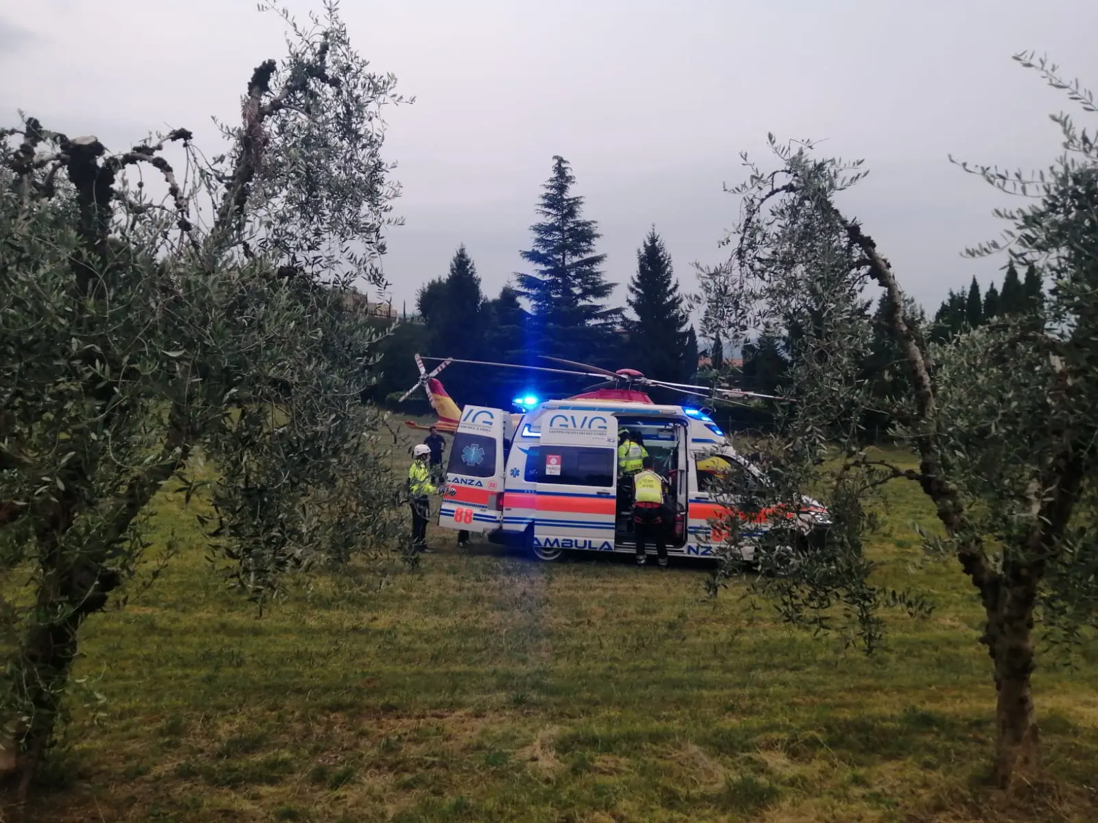 L'incidente a Gargnano