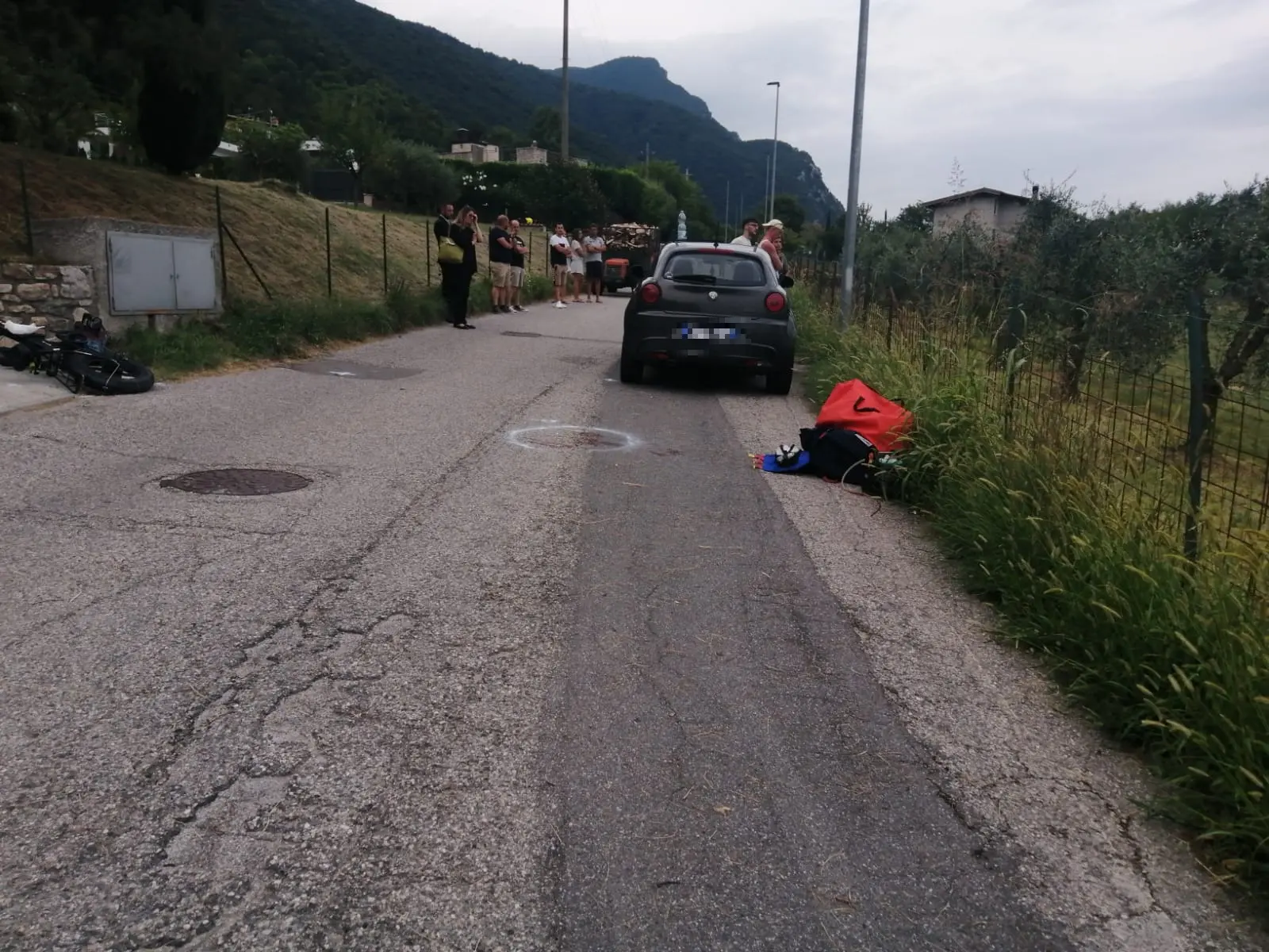 L'incidente a Gargnano
