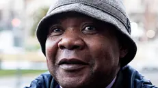 Patrick Lumumba arrivano in Cassazione per la sentenza sul ricorso per la condanna ad Amanda Knox per calunnia nei confronti di Patrick Lumumba nel processo dell'omicidio di Meredith Kercher, Roma, 23 gennaio 2025. ANSA/ANGELO CARCONI