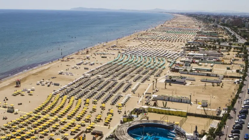 Panoramica Spiaggia Riviera Romagnola