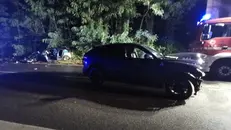 L'incidente frontale a Darfo