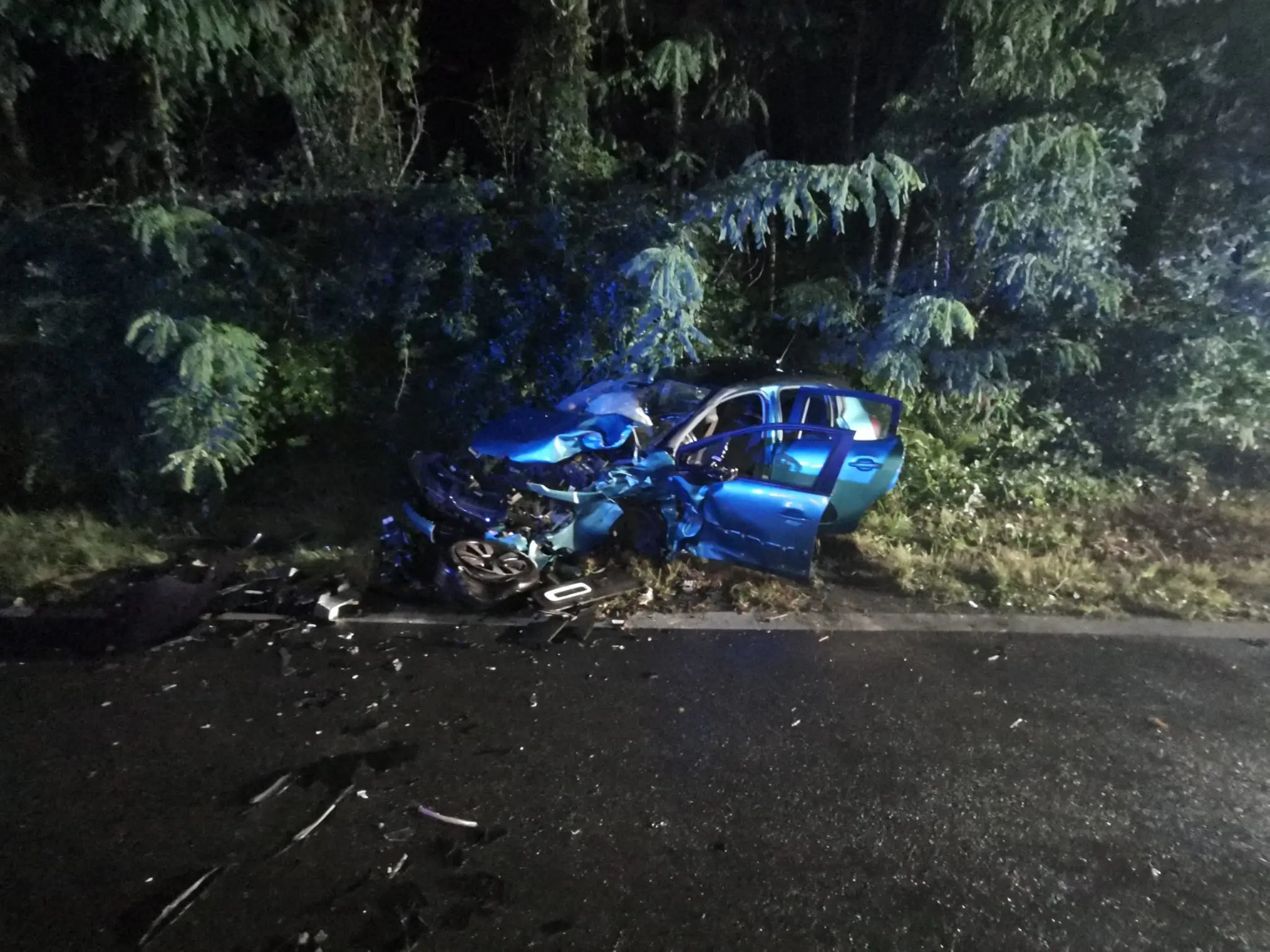 L'incidente frontale a Darfo